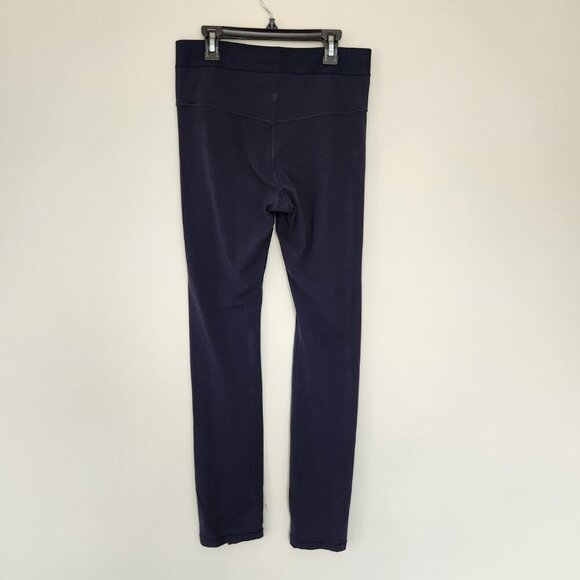 Athleta M MEDIUM Aura High Rise Split Flare Pant, Navy Blue Yoga Pants - Picture 4 of 7